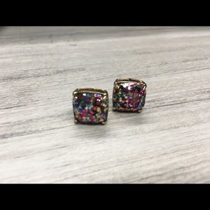 Kate Spade Multicolor Glitter Studs